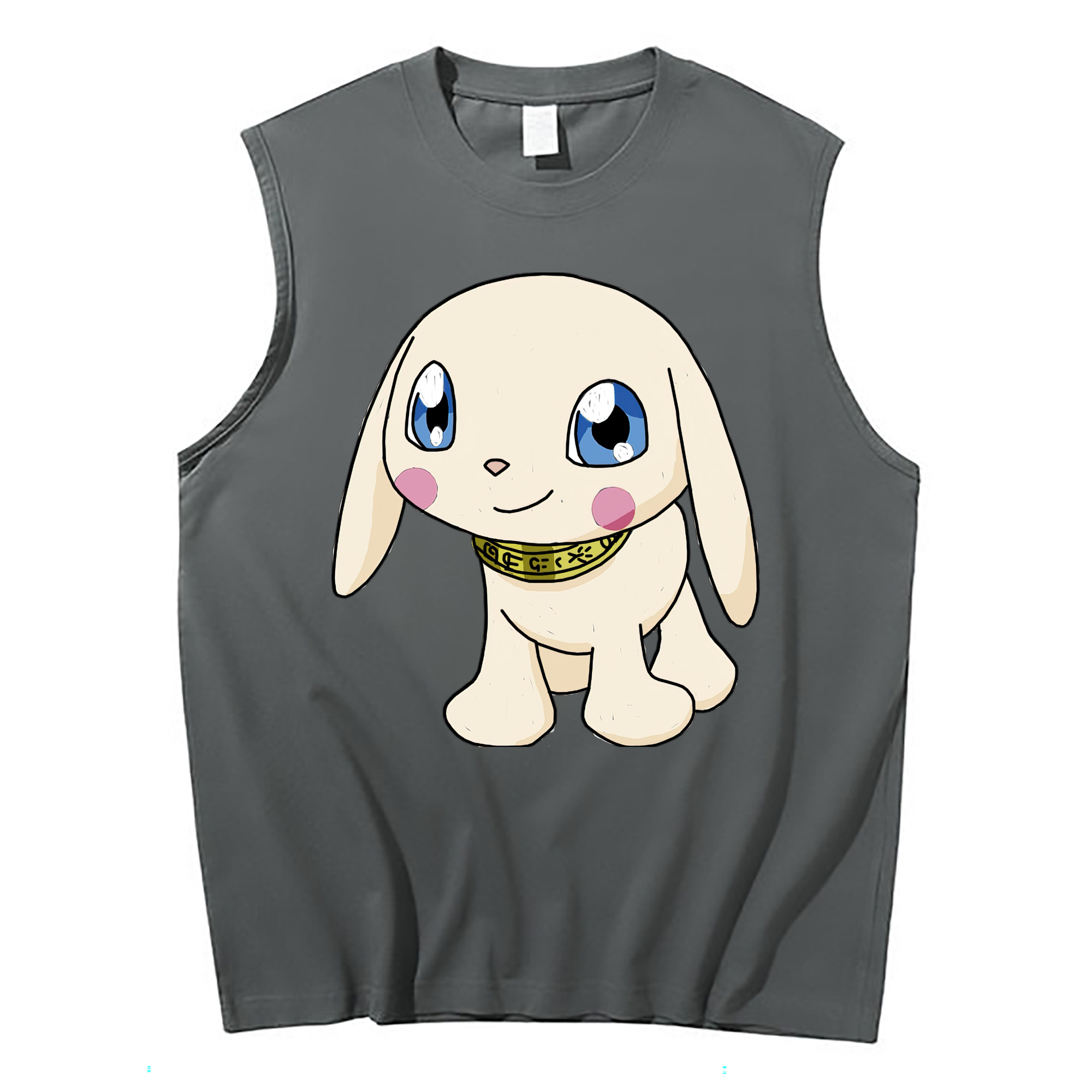 （画像用） Digimon デジタルモンスター/デジモン コットン100％タンクトップ（フロントプリント）